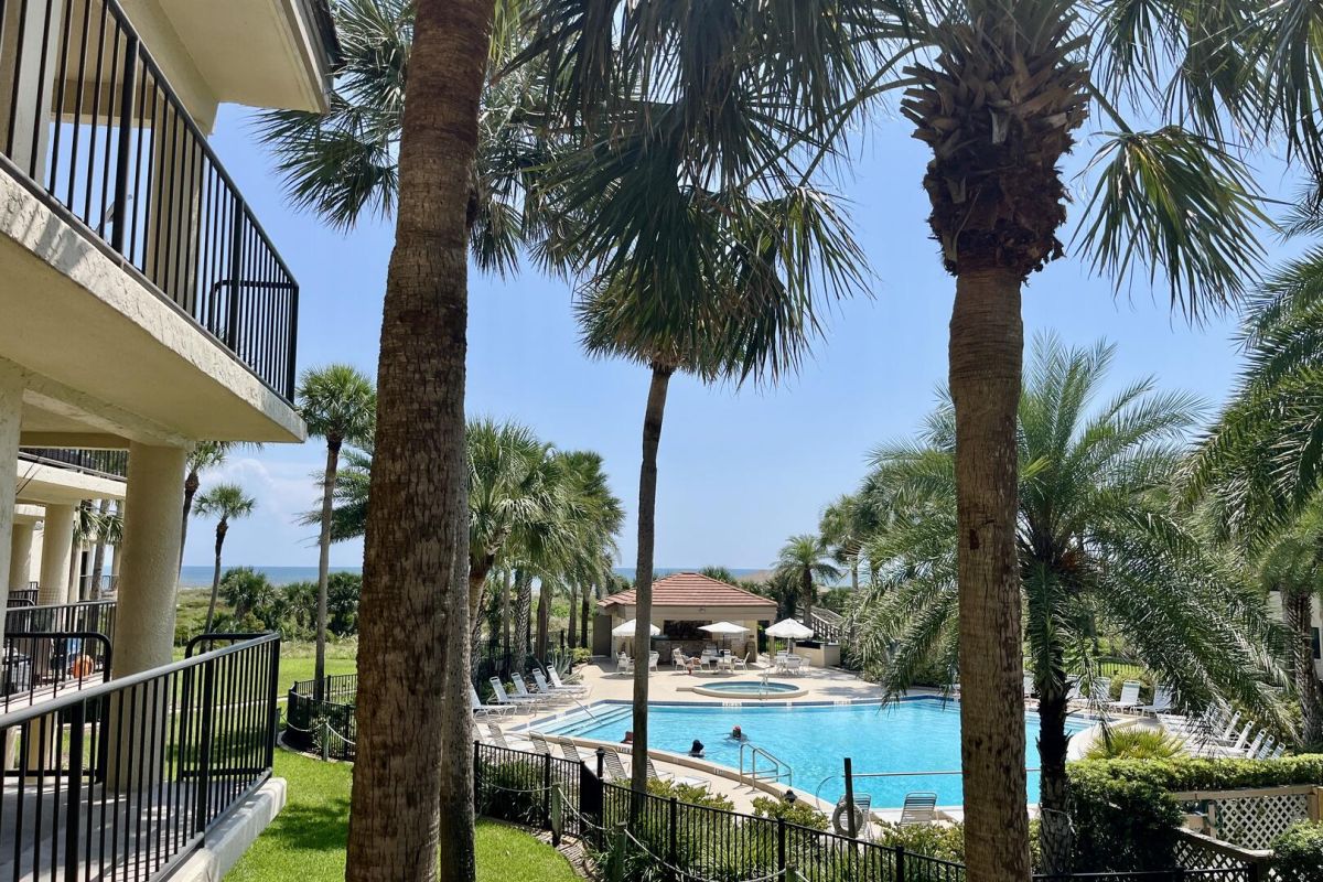 Pacifica/Aegean pool view from balcony