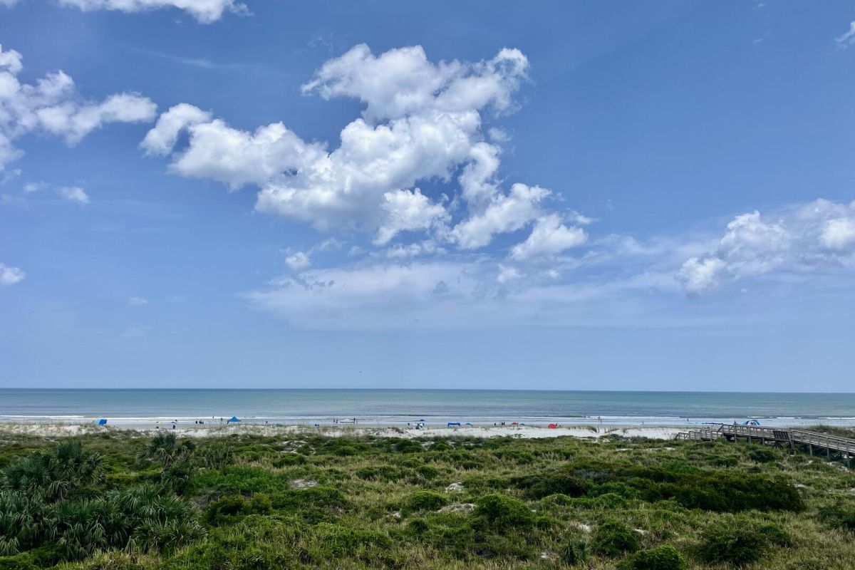 Oceanfront view from balcony
