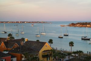 st augustine harbor from above