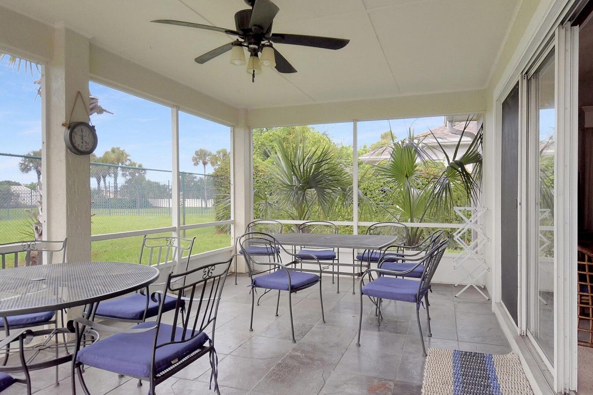 screened-in patio of vacation rental in St. Augustine