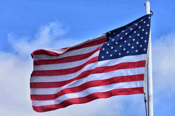 american flag in st augustine