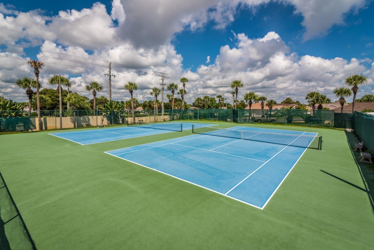 tennis courts